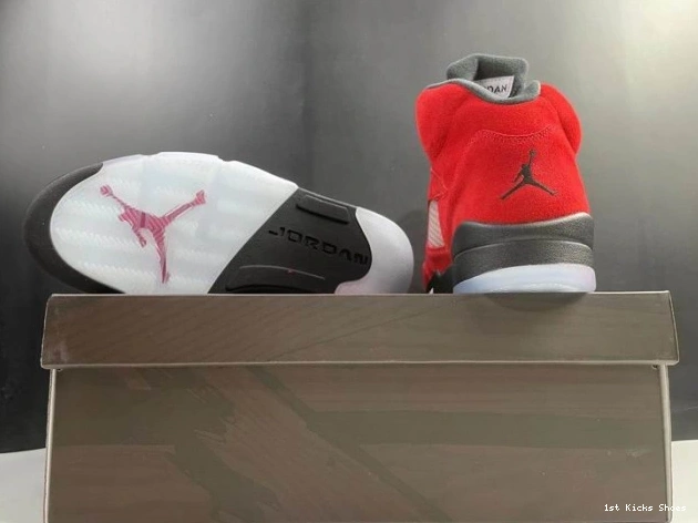 1st Kicks Shoes Retro Raging Red Bulls 5 Jordan (2021) DD0587-600 0816